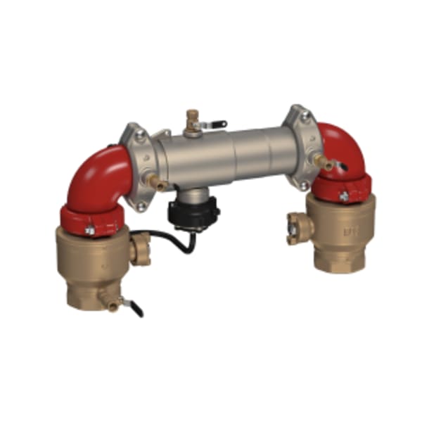 3" SS Reduced Pressure Zone Assembly Backflow Preventer, Quarter Turn Ball Valve Shutoff, N Pattern