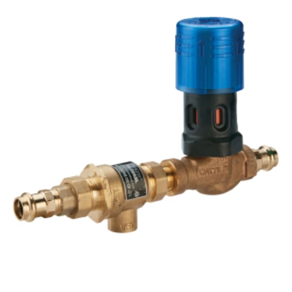 1/2" Bronze Combination Dial Set Fill Valve and Backflow Preventer, Union Viega Propress"let x Threaded Outlet Connections
