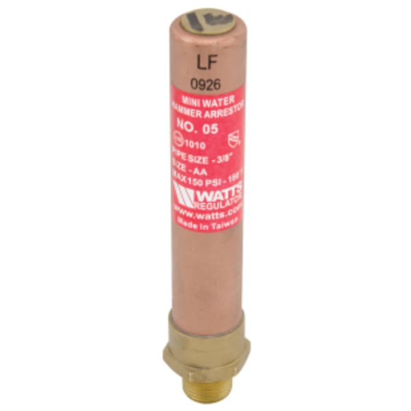 3/8" Lead Free Mini Water Hammer Arrestor With Npt Threaded End Connection