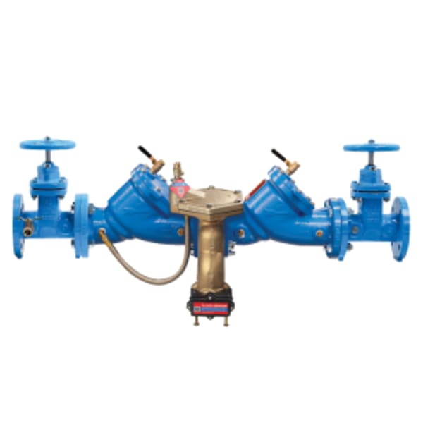 2 1/2" Cast Iron Reduced Pressure Zone Backflow Preventer Assembly, NRS Shutoff, ArmorTek Coating, Backflow Flood Sensor