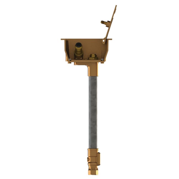 Model Y95 Lawn Hydrant 1 Foot, Polished Brass
