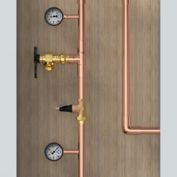 1 in. 20XL Pressure Reducing Valve (Single Union Copper Sweat x FNPT)