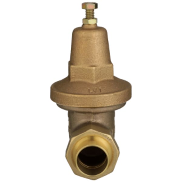 1" 70XL Pressure Reducing Valve with FC (cop/ sweat) union connection, tapped and plugging for gauge