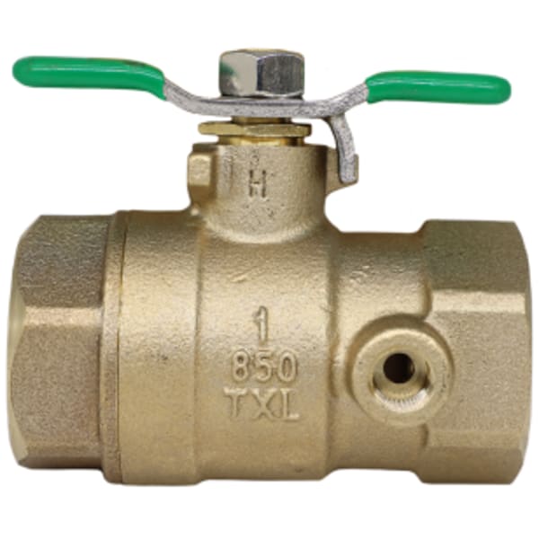 1" 850XL Full Port Bronze Ball Valve, tapped