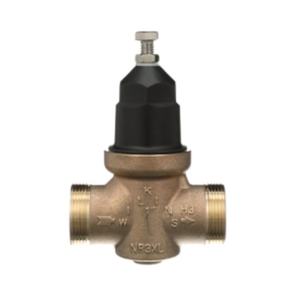 1 in. NR3XL Pressure Reducing Valve, Double Union Female Copper Sweat Connection