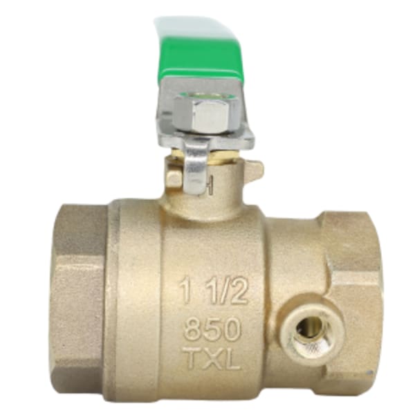 1-1/2" 850XL Full Port Bronze Ball Valve, tapped