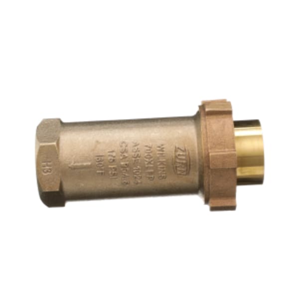 1-1/4" Union Female Mtr Thread Inlet X 1" Female NPT Outlet 700XLFP Fire Protection/High Capacity Dual Check Valve