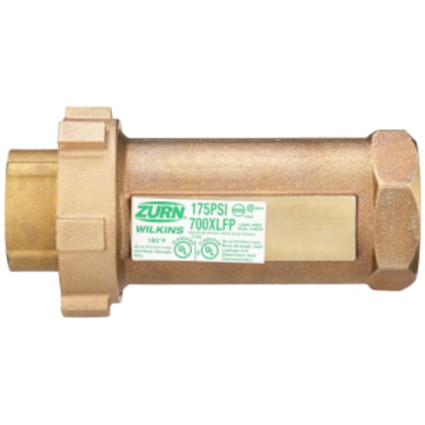 1-1/4" Union Female NPT Inlet X 1-1/4" Female NPT Outlet 700XLFP Fire Protection/High Capacity Dual Check Valve