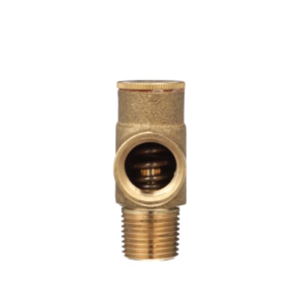 1/2" P1550XL Pressure Relief Valve preset at 125 psi, and male NPT inlet and female NPT outlet connections