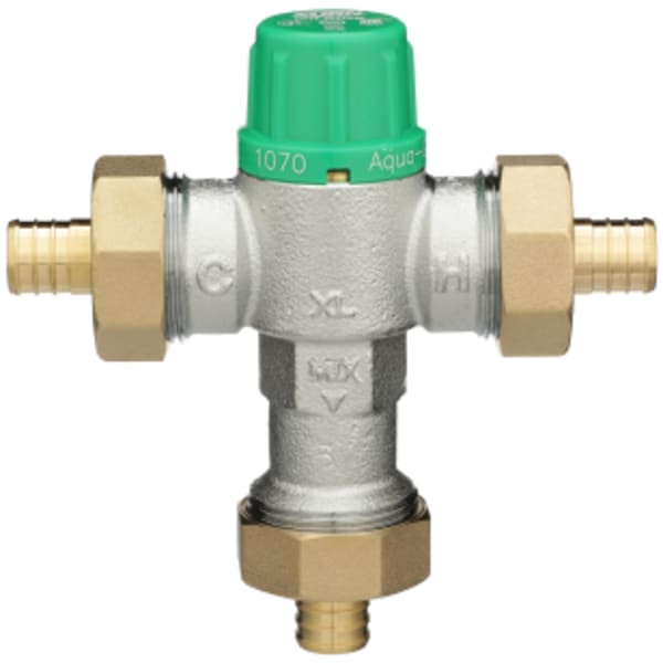 1/2" ZW1070XL Aqua-Gard® Thermostatic Mixing Valve with PEX Connection Lead Free