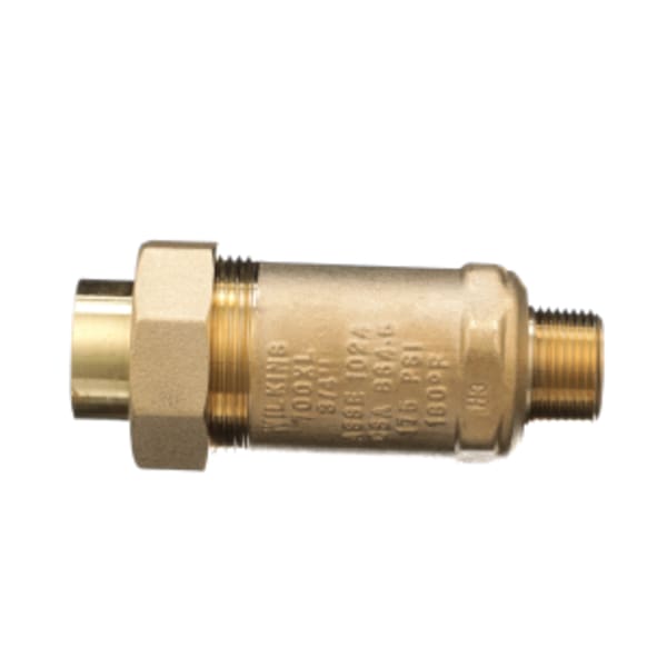 700XL Dual Check Valve with 3/4" male inlet x 3/4" union female outlet