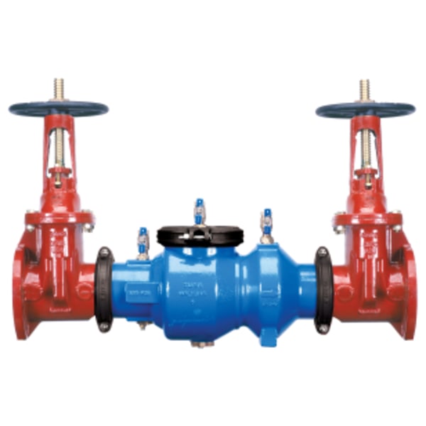6" 350A Double Check Backflow Preventer with flanged end OS&Y gate Valves