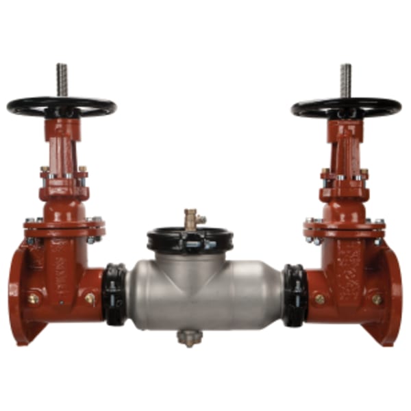 2-1/2" 350AST Double Check Backflow Preventer with grooved end Butterfly gate Valves
