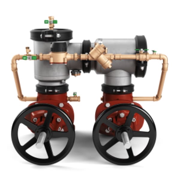 Model 450STDA Double Check Detector Assembly, 8" with cu ft/min meter