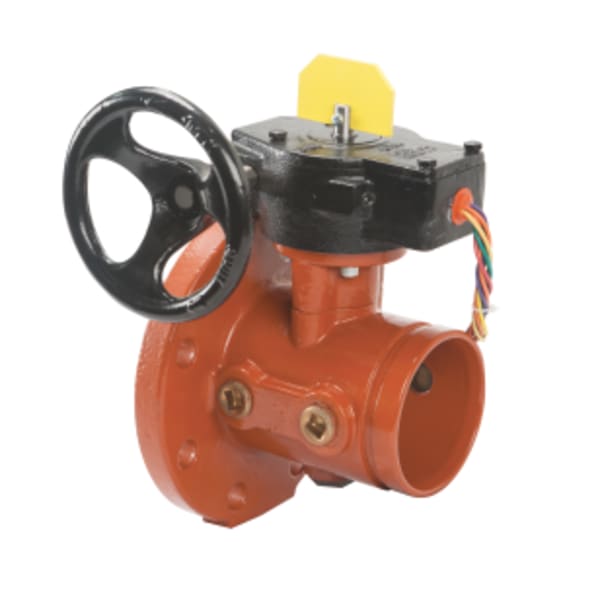 6" 49G Butterfly Valve with grooved by grooved end connections