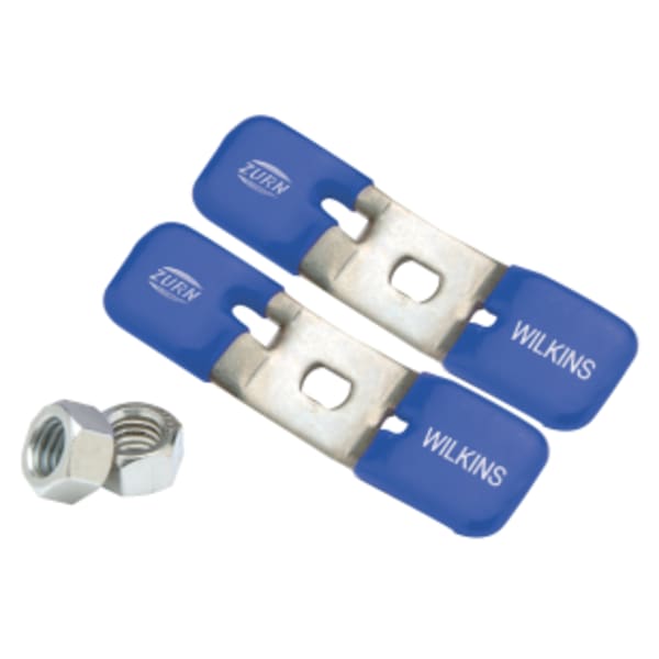 3/4" Ball Valve Repair Handles (Pair), Stainless Steel, Blue, Non-Potable