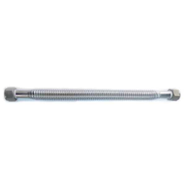 3/4" x 1" FIP x FIP - 18" Long Stainless Water Heater Connector