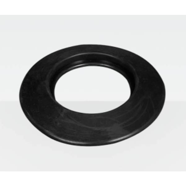 4" Concentric Wall Plate Black Rubber