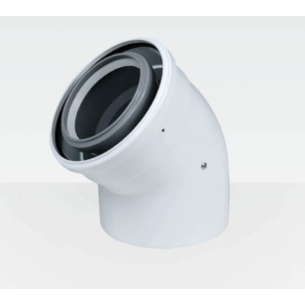 2"/4" x 45 Concentric PPs/Alu Elbow