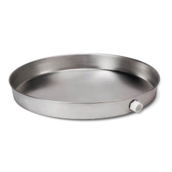 24" - Round Metal Water Heater Pan, Straight Side No Hole