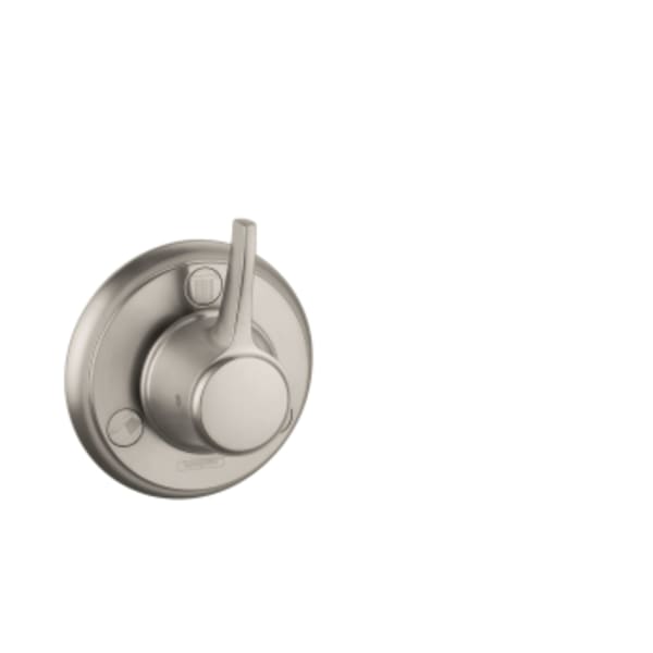 hansgrohe Ecostat Classic Diverter Trim Trio/Quattro in Brushed Nickel