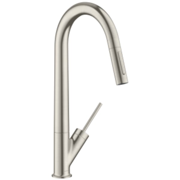AXOR Starck HighArc Kitchen Faucet 2-Spray Pull-Down, 1.75 GPM in Stainless Steel Optic