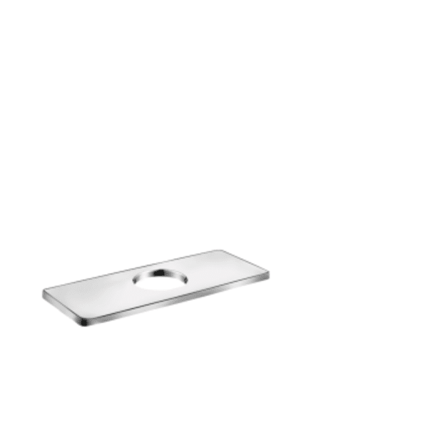 hansgrohe E&S Accessories Base Plate for Modern Single-Hole Faucets, 6" in Chrome