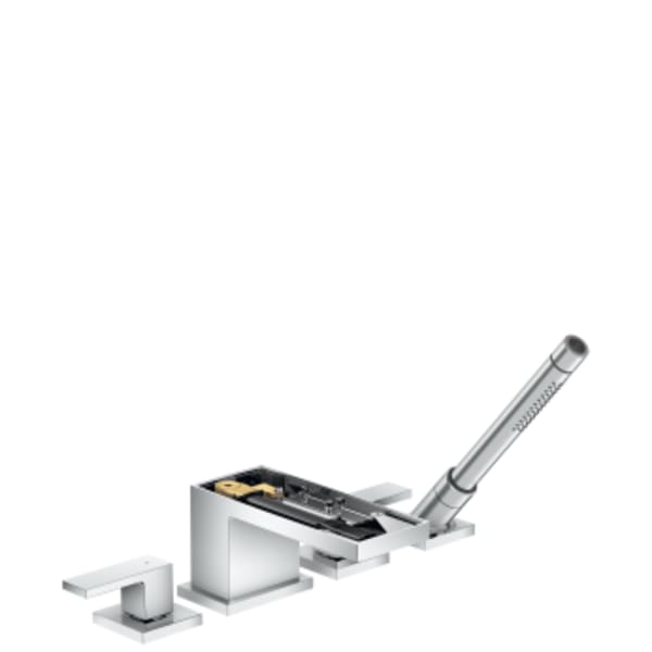 AXOR MyEdition 4-Hole Roman Tub Set Trim with 1.75 GPM Handshower without Plate in Chrome