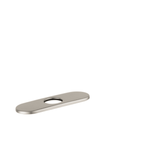 hansgrohe E&S Accessories Base Plate for Contemporary Single-Hole Faucets, 6" in Brushed Nickel