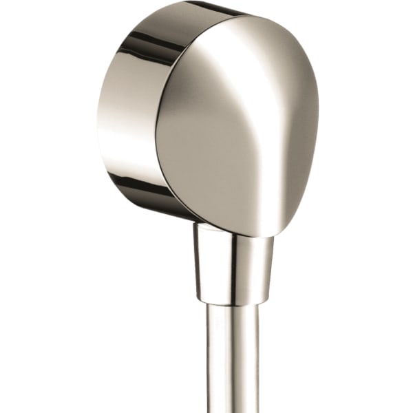 hansgrohe FixFit Wall Outlet with Check Valves in Polished Nickel