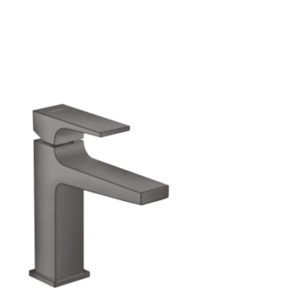 hansgrohe Metropol Single-Hole Faucet 110 with Lever Handle and Pop-Up Drain, 1.2 GPM in Brushed Black Chrome