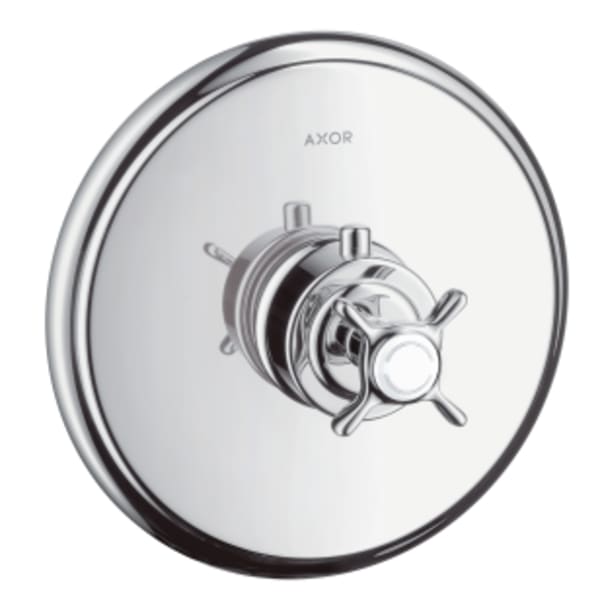AXOR Montreux Thermostatic Trim HighFlow with Cross Handle in Chrome