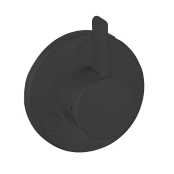 hansgrohe Ecostat Diverter Trim S Trio/Quattro in Matte Black