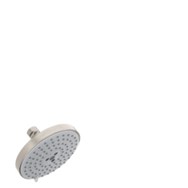 hansgrohe Raindance S Showerhead 150 3-Jet, 2.5 GPM in Brushed Nickel