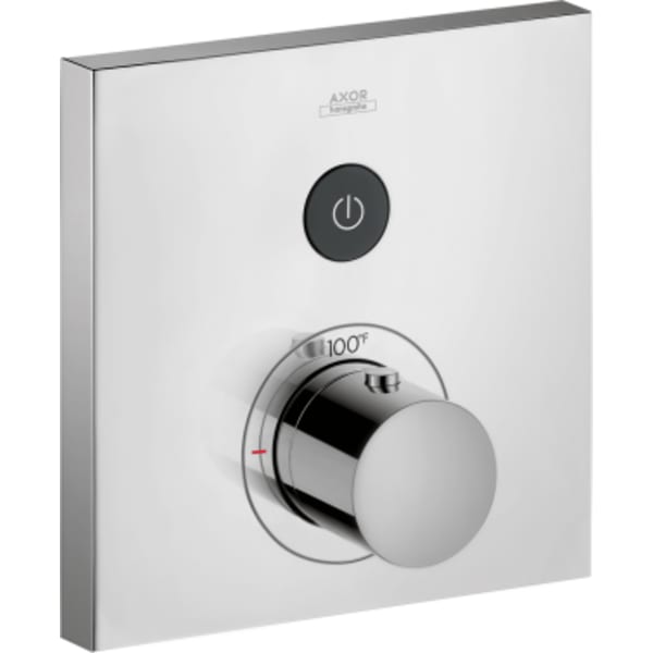 AXOR ShowerSelect Thermostatic Trim Square for 1 Function in Brushed Nickel