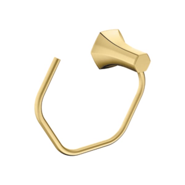 hansgrohe Locarno Towel Ring in Brushed Gold Optic