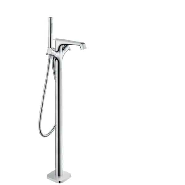 AXOR Citterio E Thermostatic Freestanding Tub Filler Trim with 1.75 GPM Handshower in Chrome