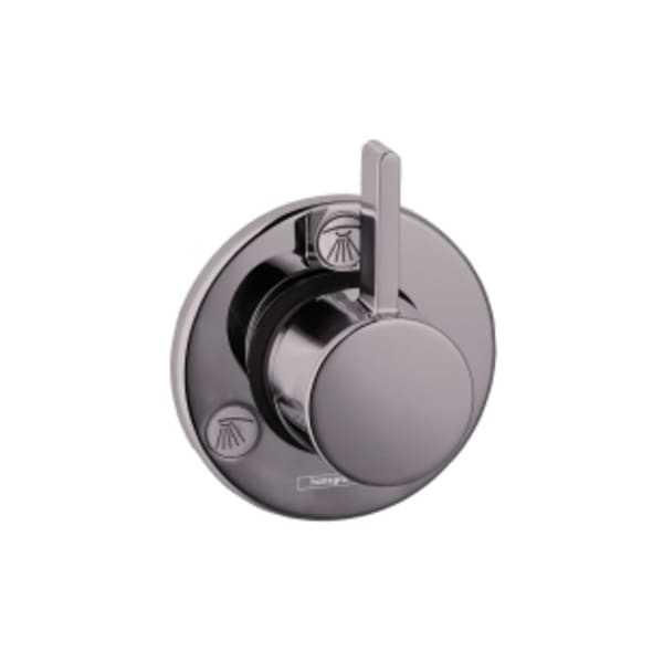 hansgrohe Ecostat Diverter Trim S Trio/Quattro in Brushed Black Chrome