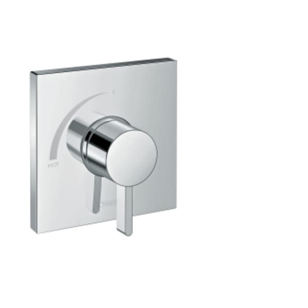 hansgrohe Ecostat Square Pressure Balance Trim in Chrome