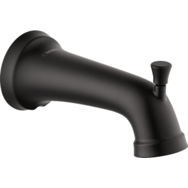 hansgrohe Joleena Tub Spout with Diverter in Matte Black