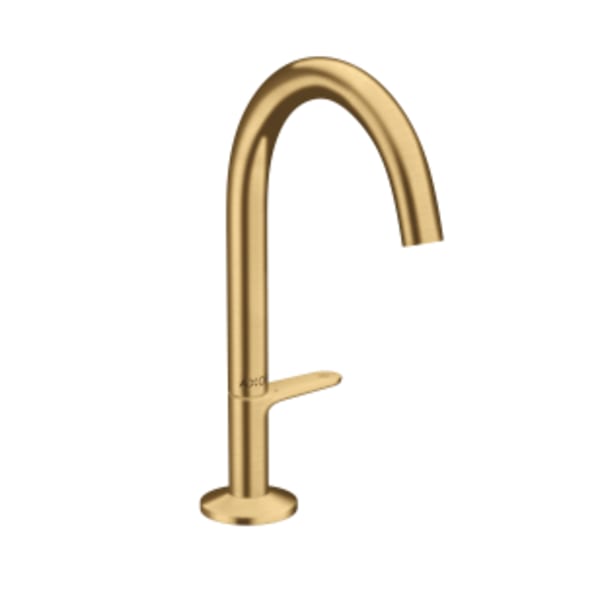 AXOR ONE Single-Hole Faucet Select 170, 1.2 GPM in Brushed Gold Optic