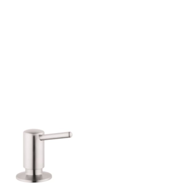 hansgrohe Soap Dispenser, Contemporary in Stainless Steel Optic