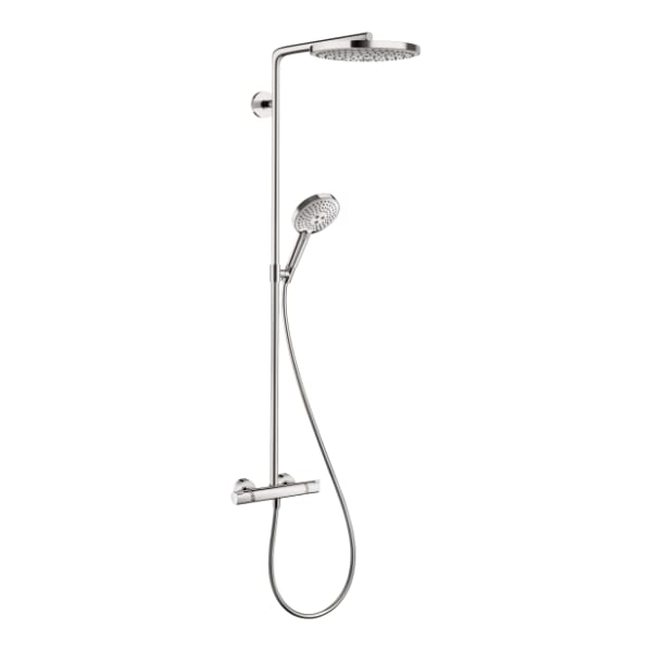 hansgrohe Raindance Select S Showerpipe 240 2-Jet, 2.5 GPM in Chrome