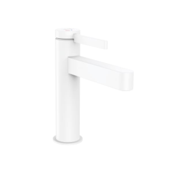 hansgrohe Finoris Single-Hole Faucet 110 with Pop-Up Drain, 1.2 GPM in Matte White