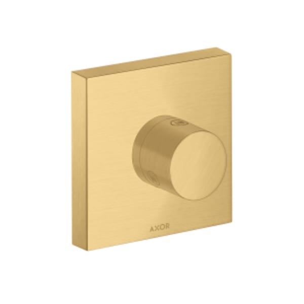 AXOR ShowerSolutions Diverter Trim Trio/Quattro 5" x 5" in Brushed Gold Optic