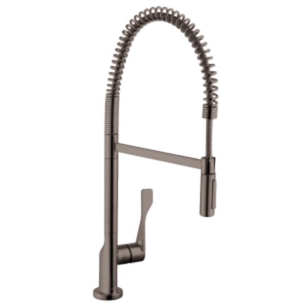 AXOR Citterio Semi-Pro Kitchen Faucet 2-Spray, 1.75 GPM in Brushed Black Chrome
