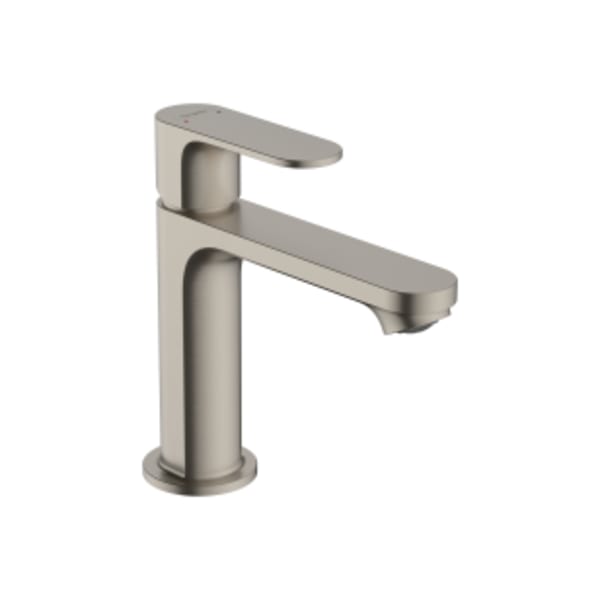 hansgrohe Rebris S Single-Hole Faucet 110 with Pop-Up Drain, 1.2 GPM in Brushed Nickel