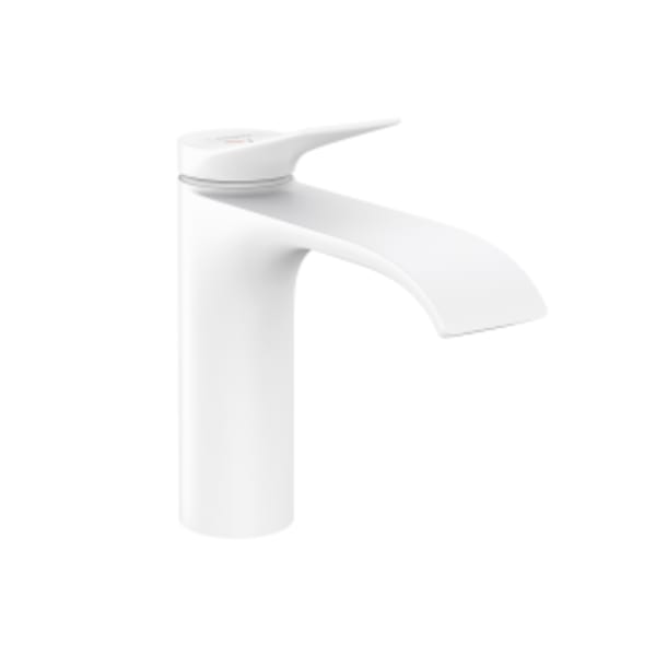 hansgrohe Vivenis Single-hole Faucet 110 with Pop-Up Drain, 1.2 GPM in Matte White