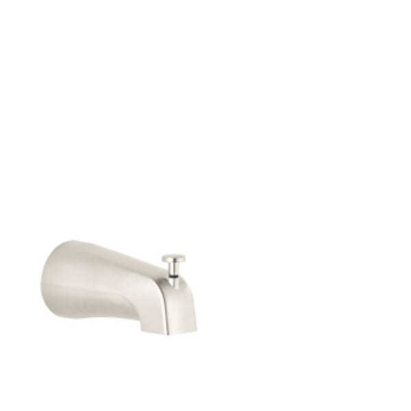 hansgrohe Commercial Tub Spout with Diverter in Brushed Nickel