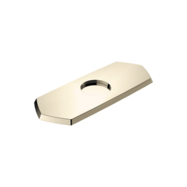 hansgrohe Locarno Base Plate for Single-Hole Faucets in Polished Nickel